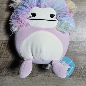 Squishmallow 8” Caparinne Pink Rainbow Bigfoot Brand New Original Kellytoy Plu